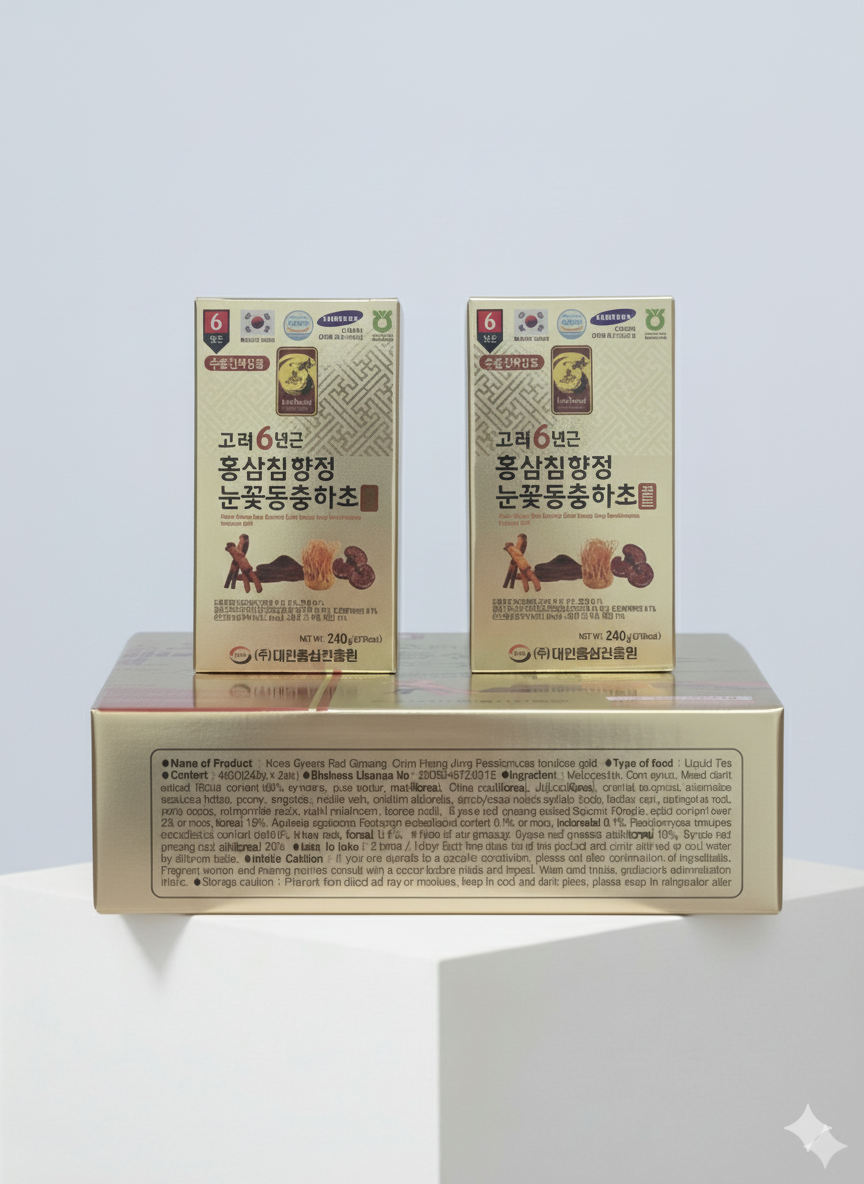 الجينسنغ الأحمر الكوري – 6 سنوات عبوه (240g)